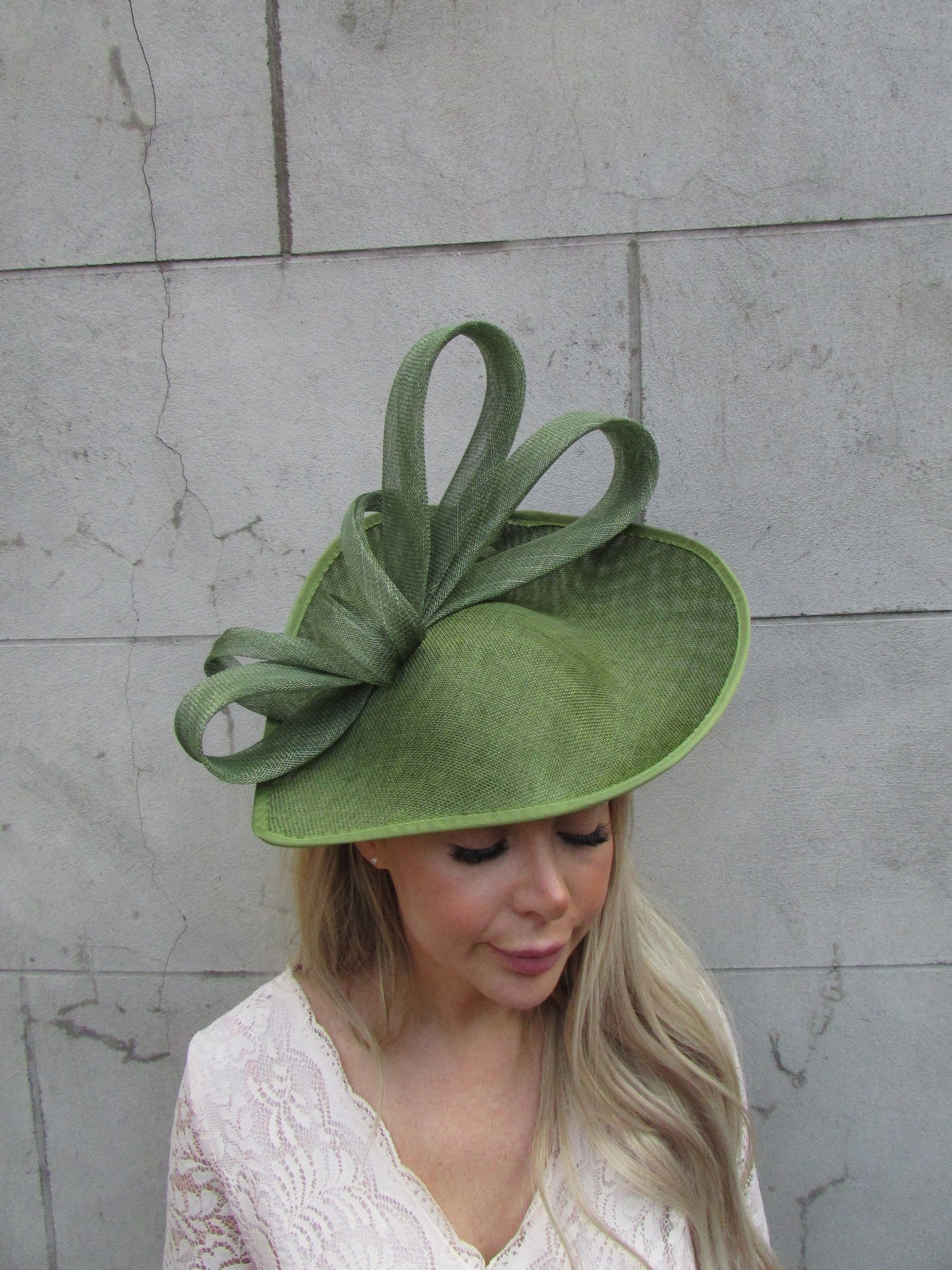 Olive Green Teardrop Hat