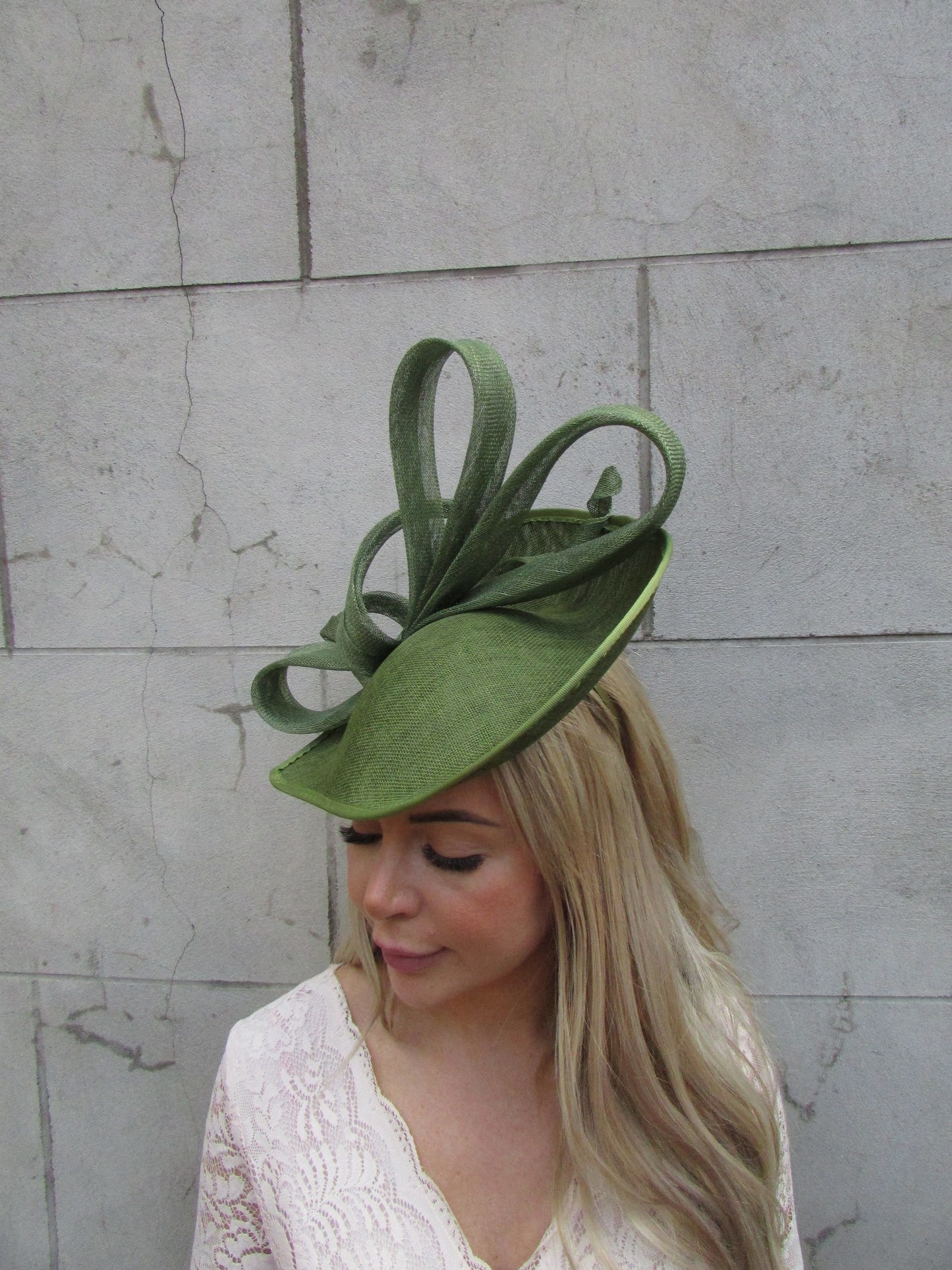 Olive Green Teardrop Hat