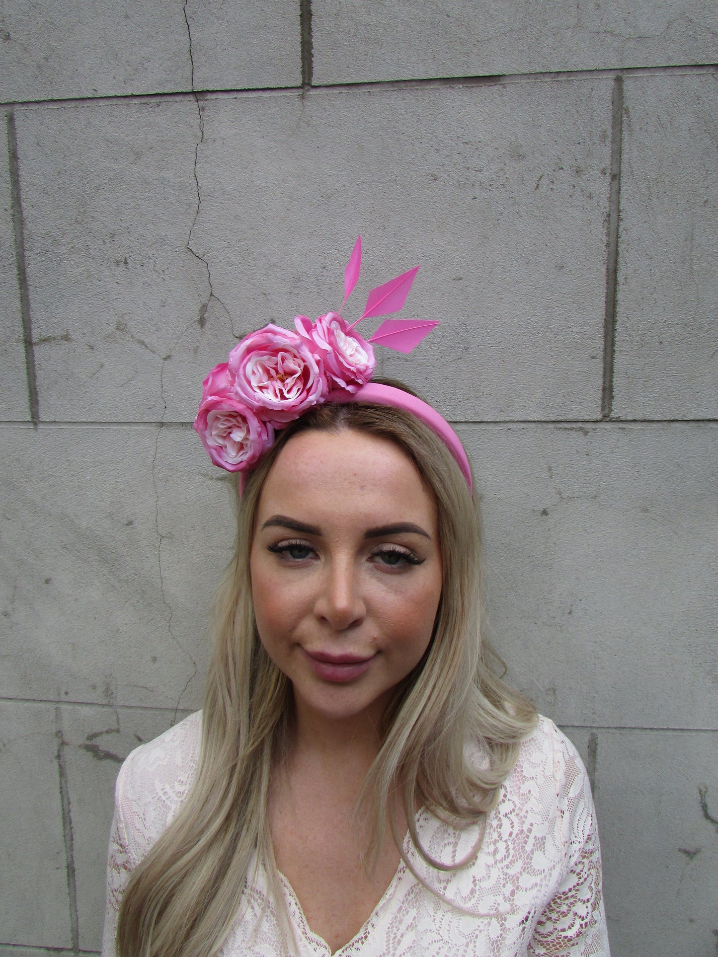 Pink Peony Floral Fascinator