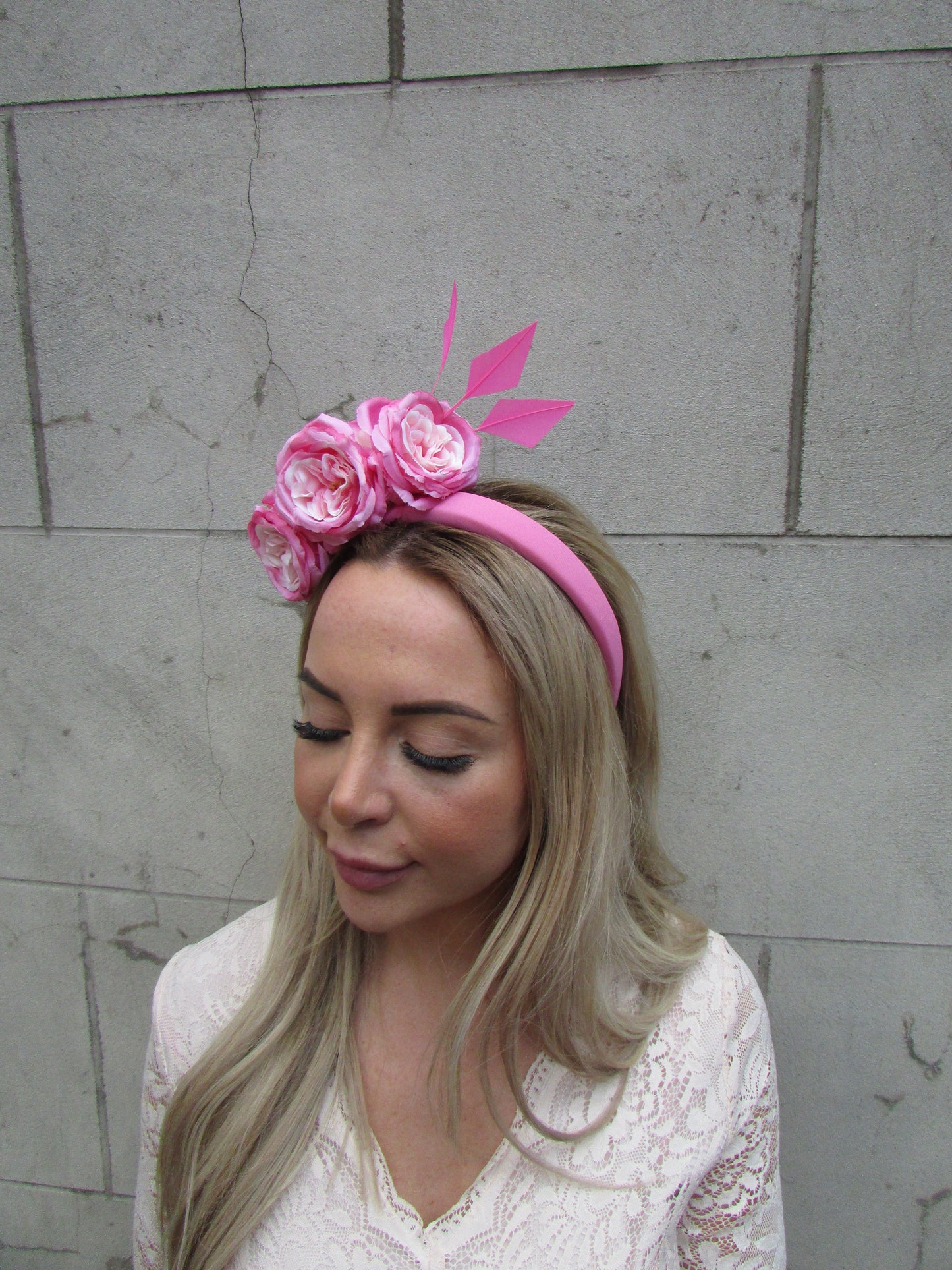 Pink Peony Floral Fascinator