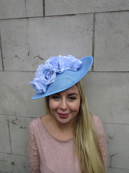 Light Blue Flower Teardrop