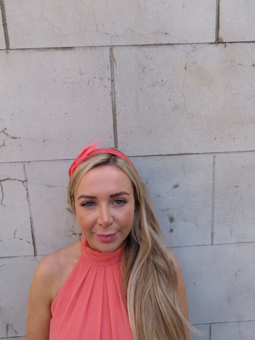 Coral Feather Headpiece