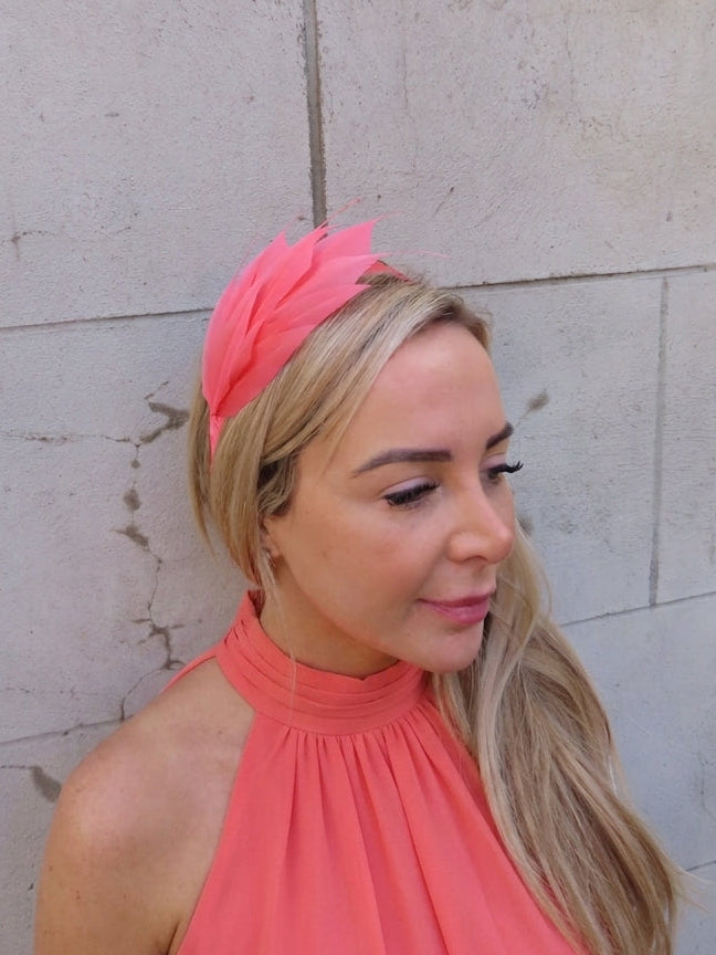 Coral Feather Headpiece