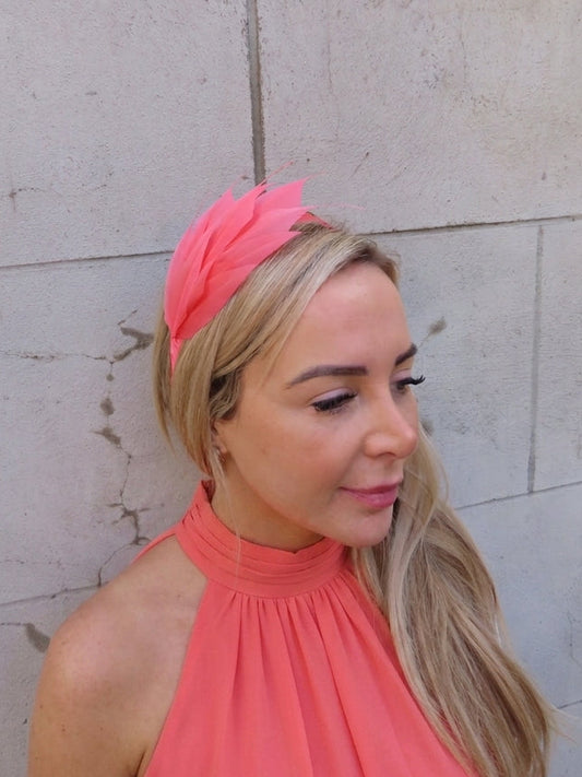 Coral Feather Headpiece