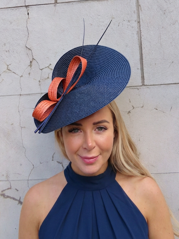 Navy Blue & Rust Orange Hatinator