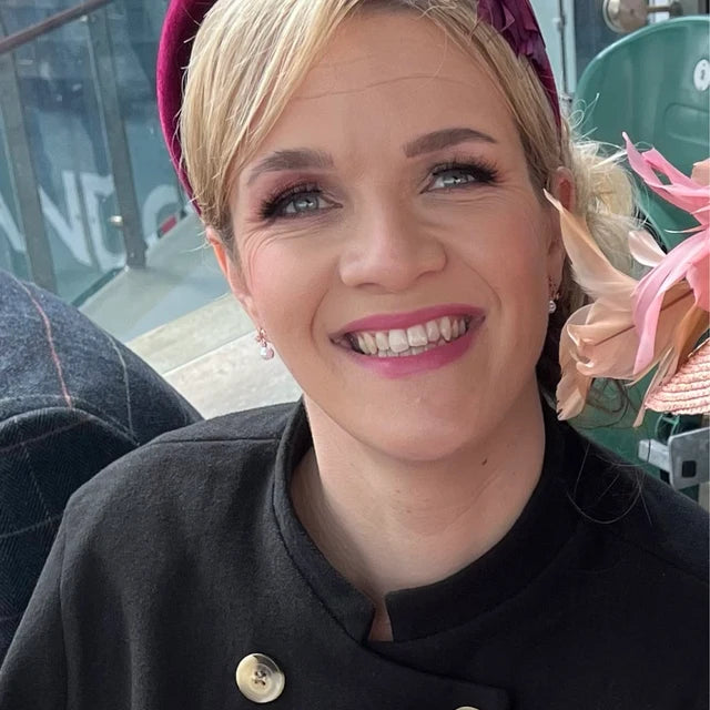 Burgundy Padded Fascinator
