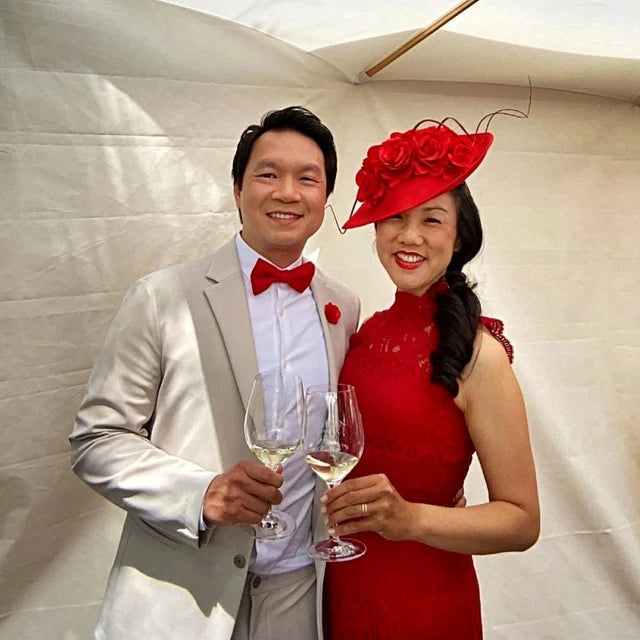Large Red Rose Flower Teardrop