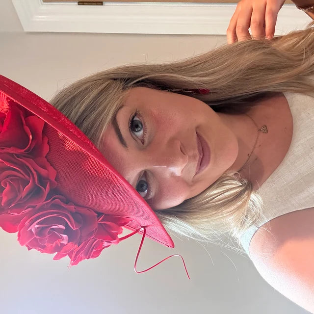 Large Red Rose Flower Teardrop