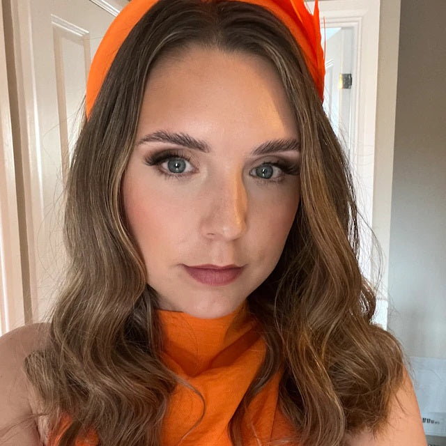 Orange Feather Headpiece