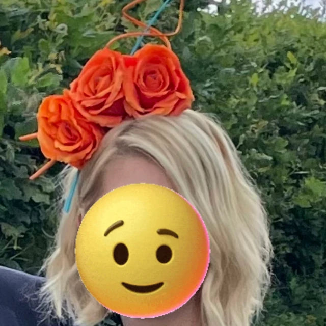 Orange Rose Statement Headband