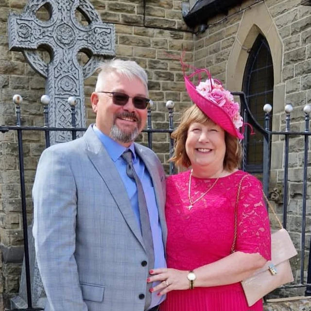 Large Hot Pink & Dusky Blush Fascinator