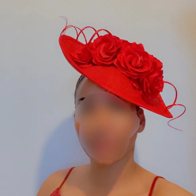 Large Red Rose Flower Teardrop