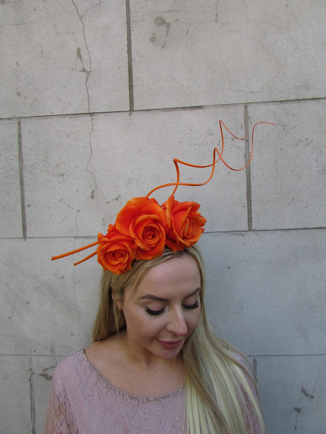 Orange Rose Statement Headband