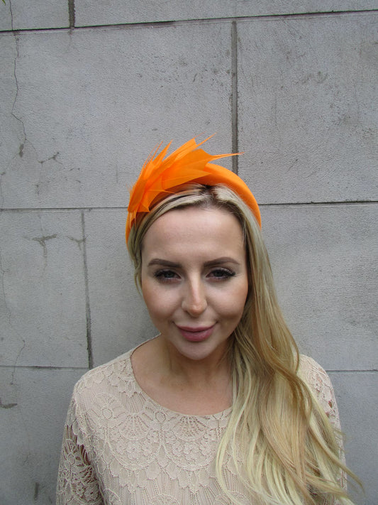 Orange Feather Headpiece