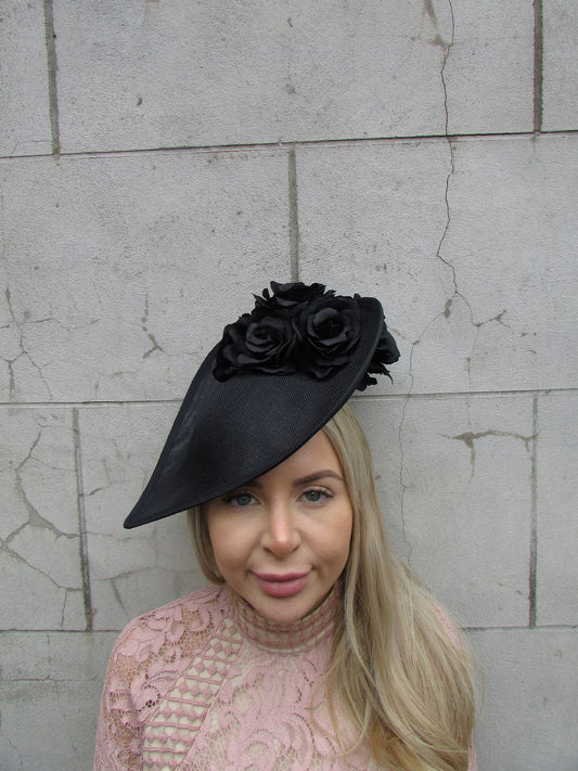 Large Black Rose Hatinator