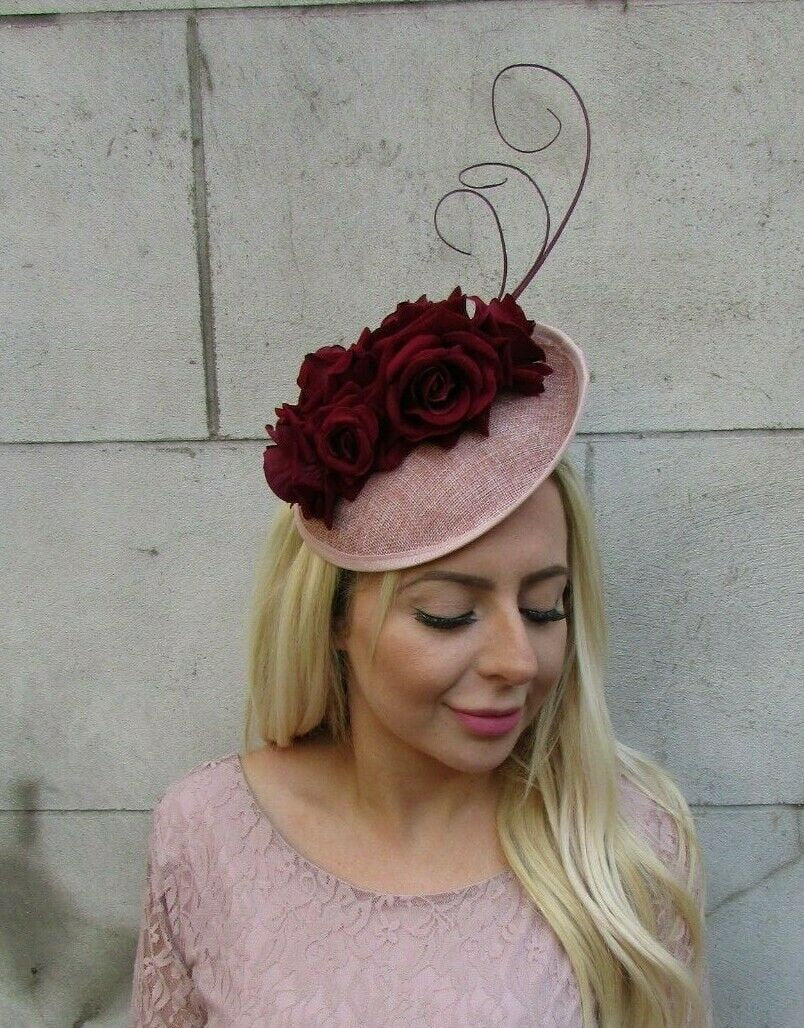 Dusky Nude & Burgundy Rose Disc