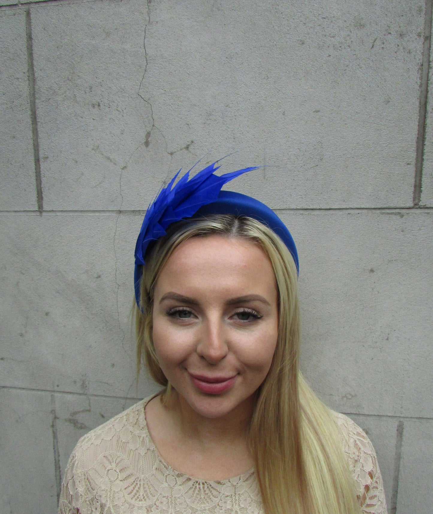 Royal Blue Feather Fascinator
