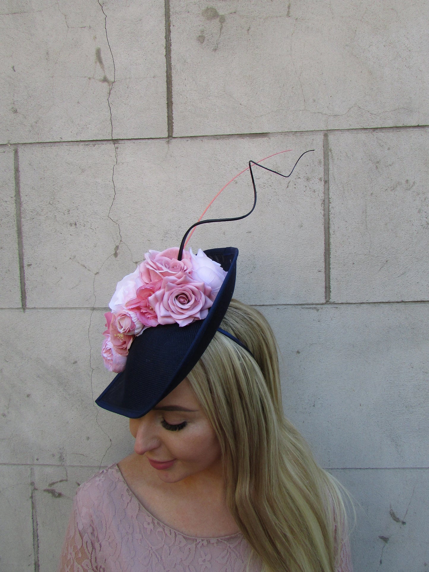Large Navy Blue & Pink Hatinator