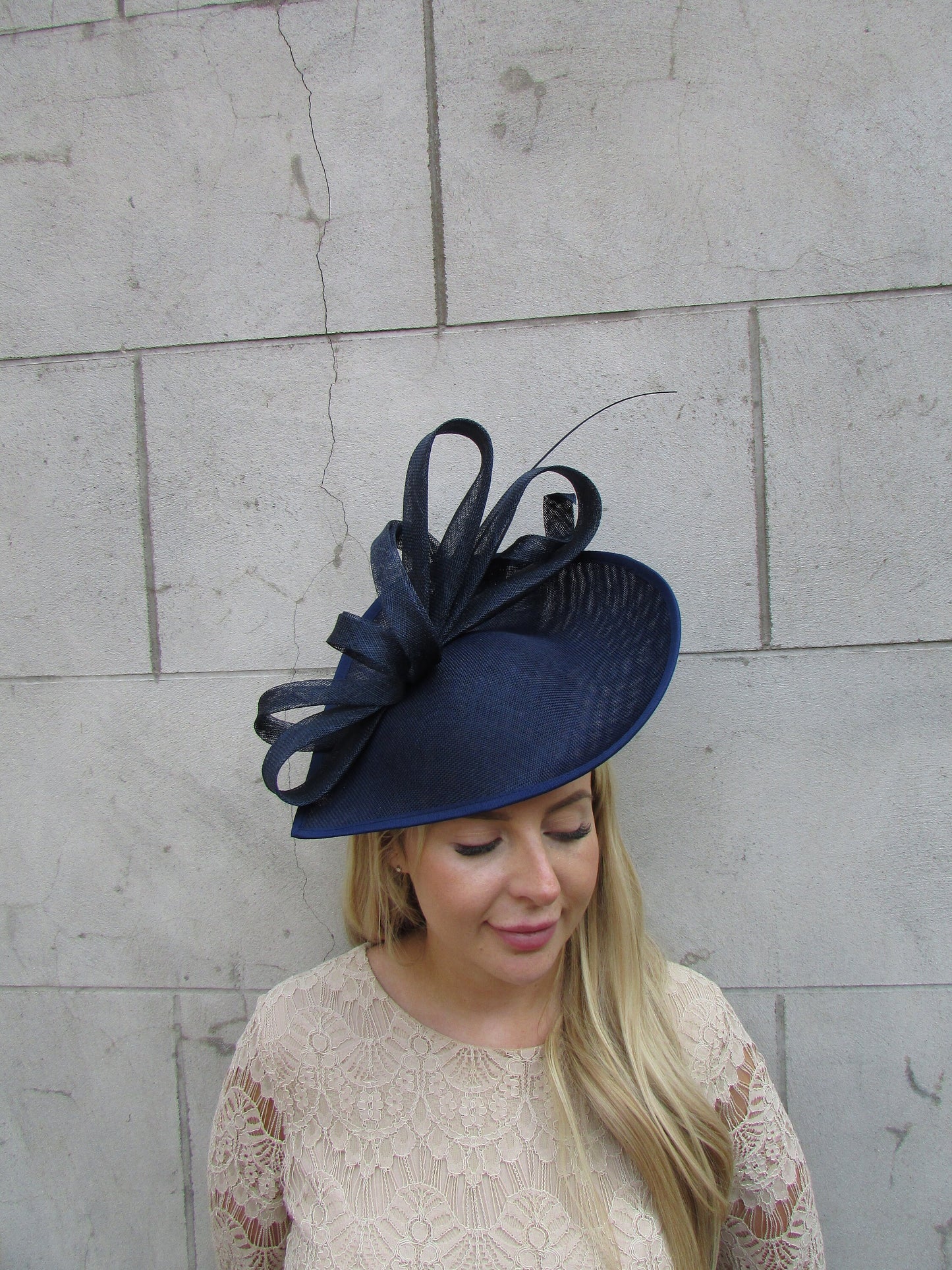 Large Navy Blue Teardrop Hatinator