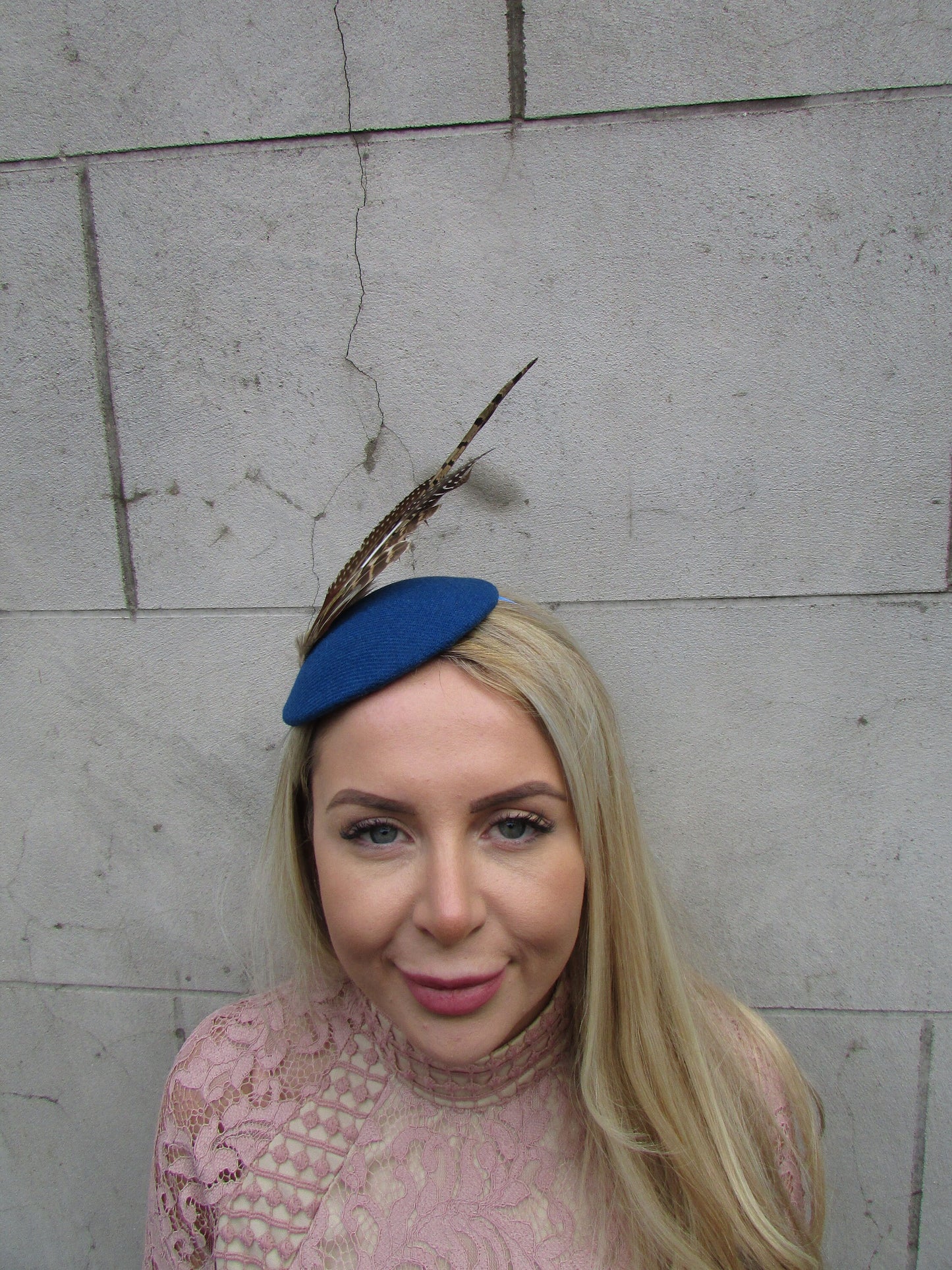 Teal Tweed Pheasant Hat