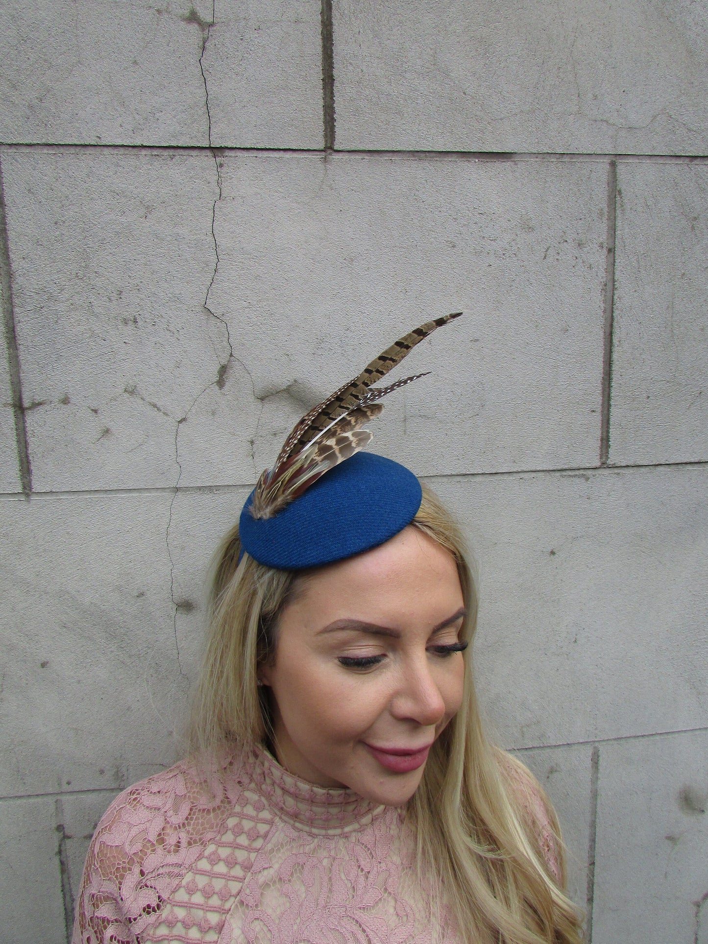 Teal Tweed Pheasant Hat