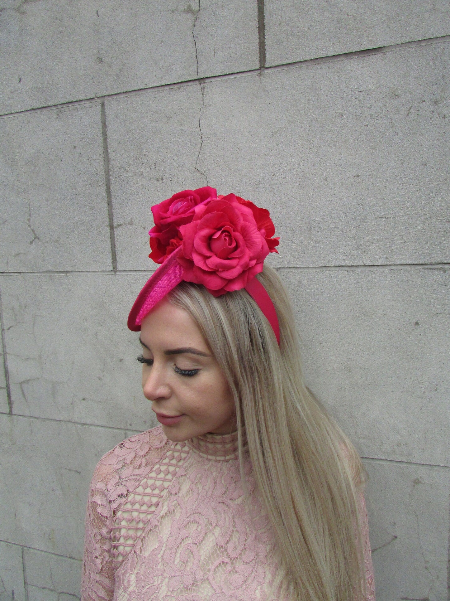 Hot Pink & Red Rose Flower Disc