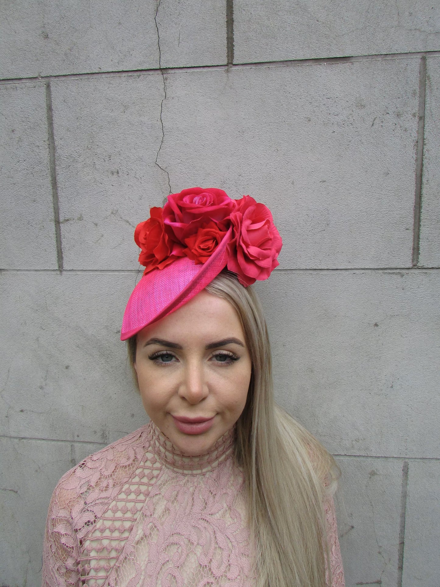 Hot Pink & Red Rose Flower Disc