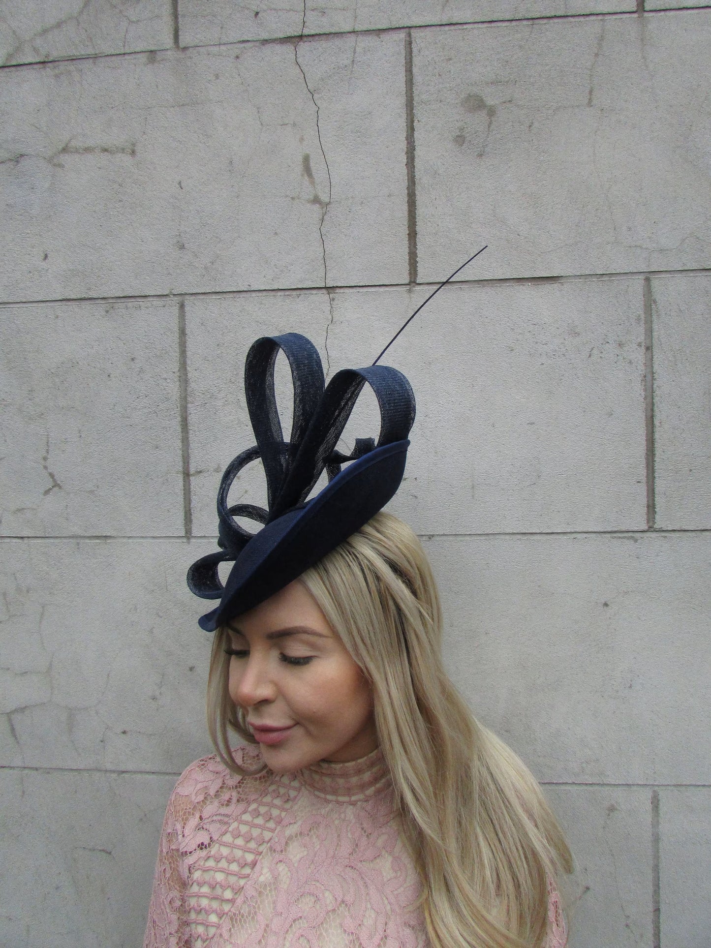 Large Navy Blue Teardrop Hatinator