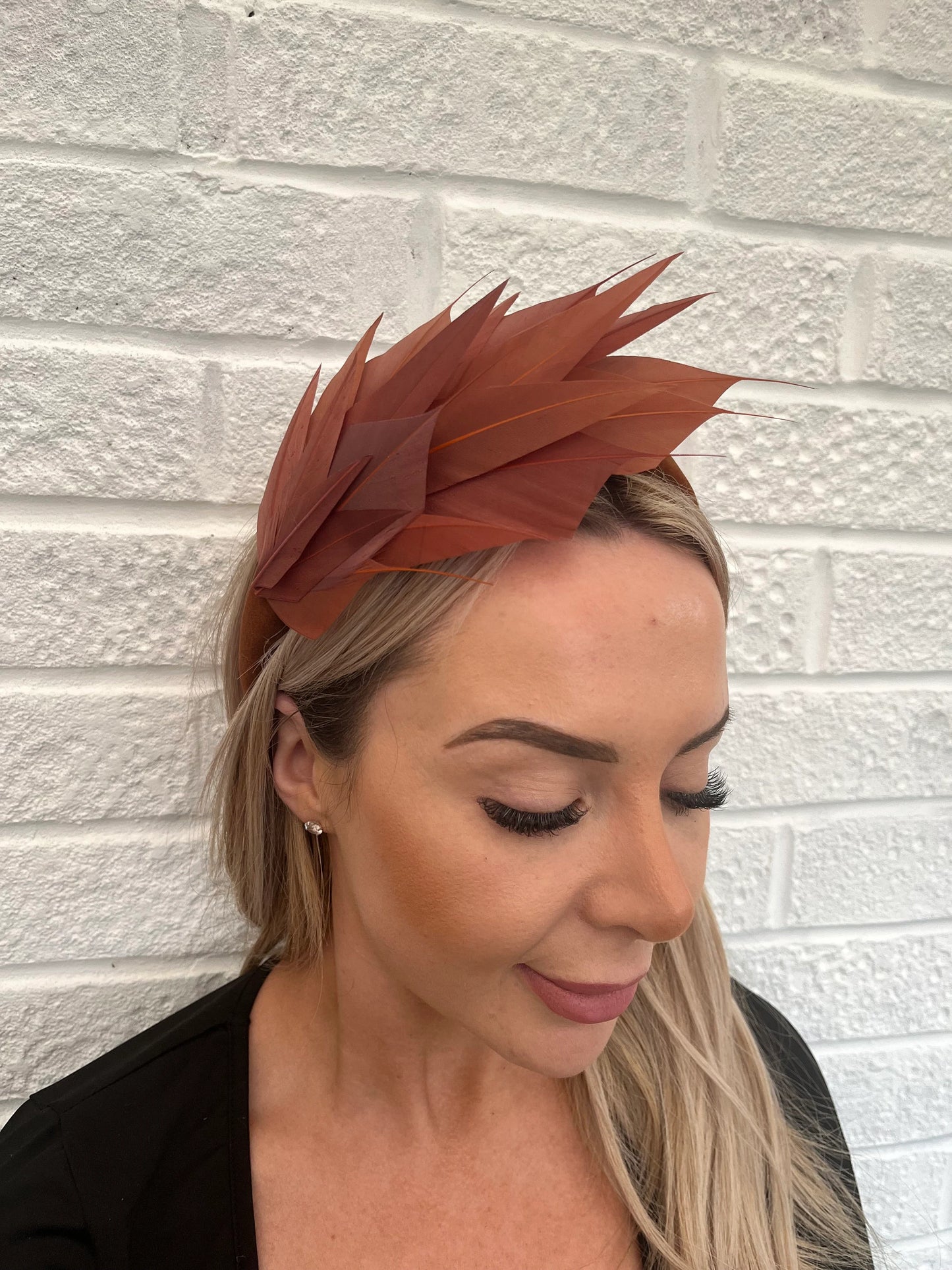 Brown Feather Headpiece