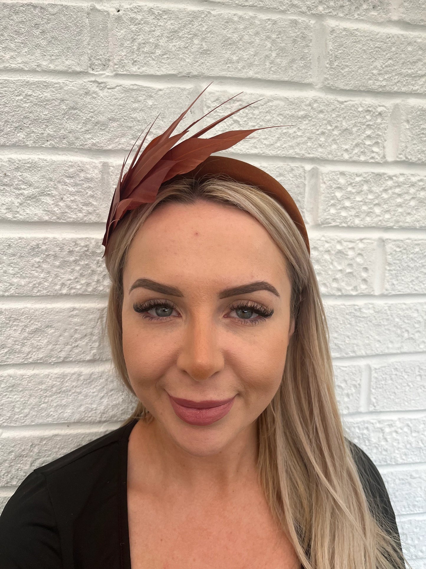 Brown Feather Headpiece