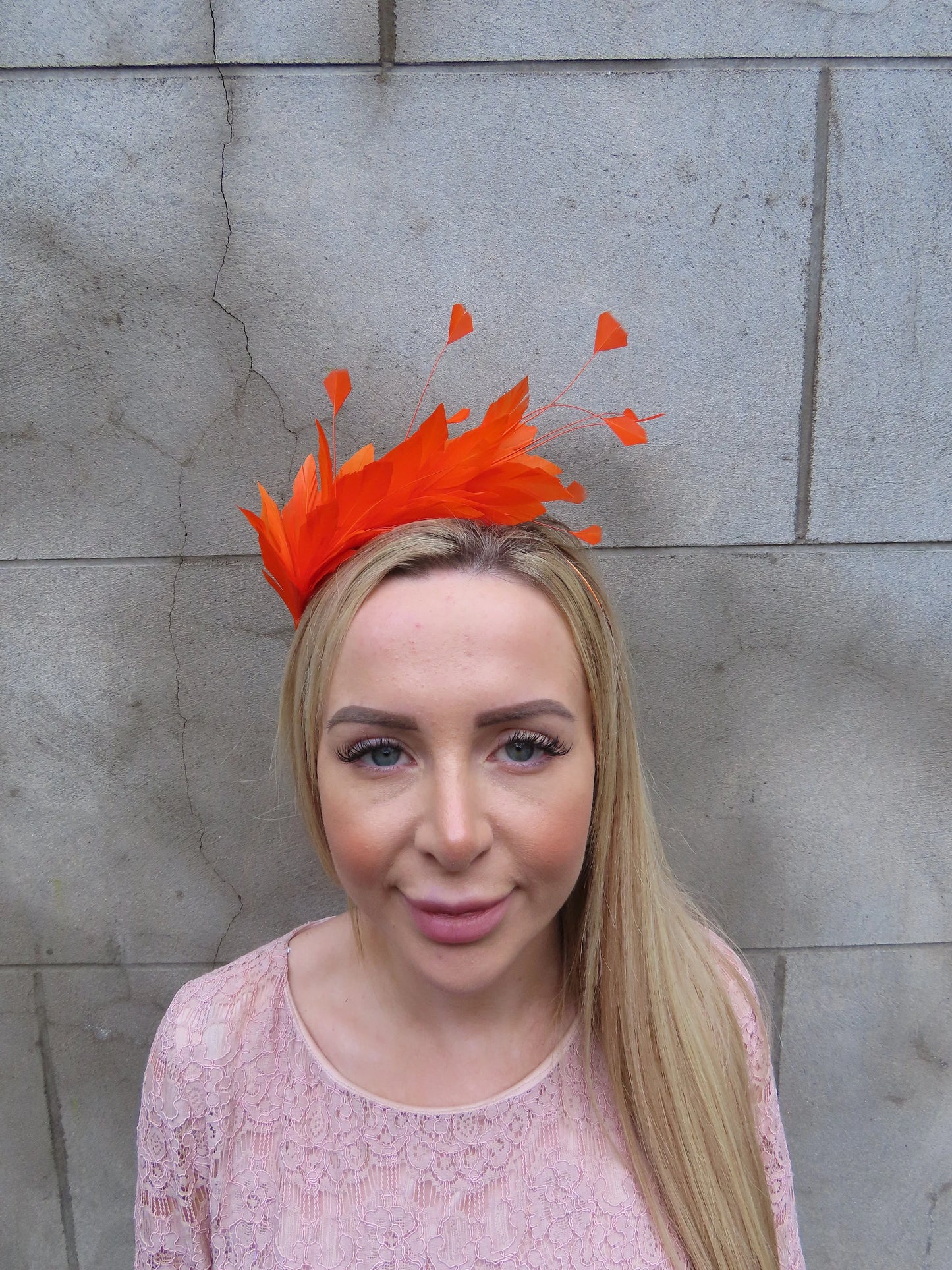 Orange Feather Headpiece ps-15