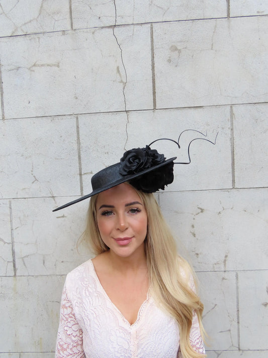 Black Rose Boater Hatinator