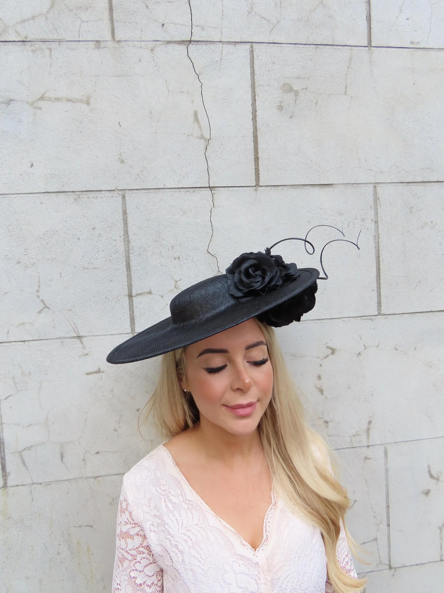 Black Rose Boater Hatinator