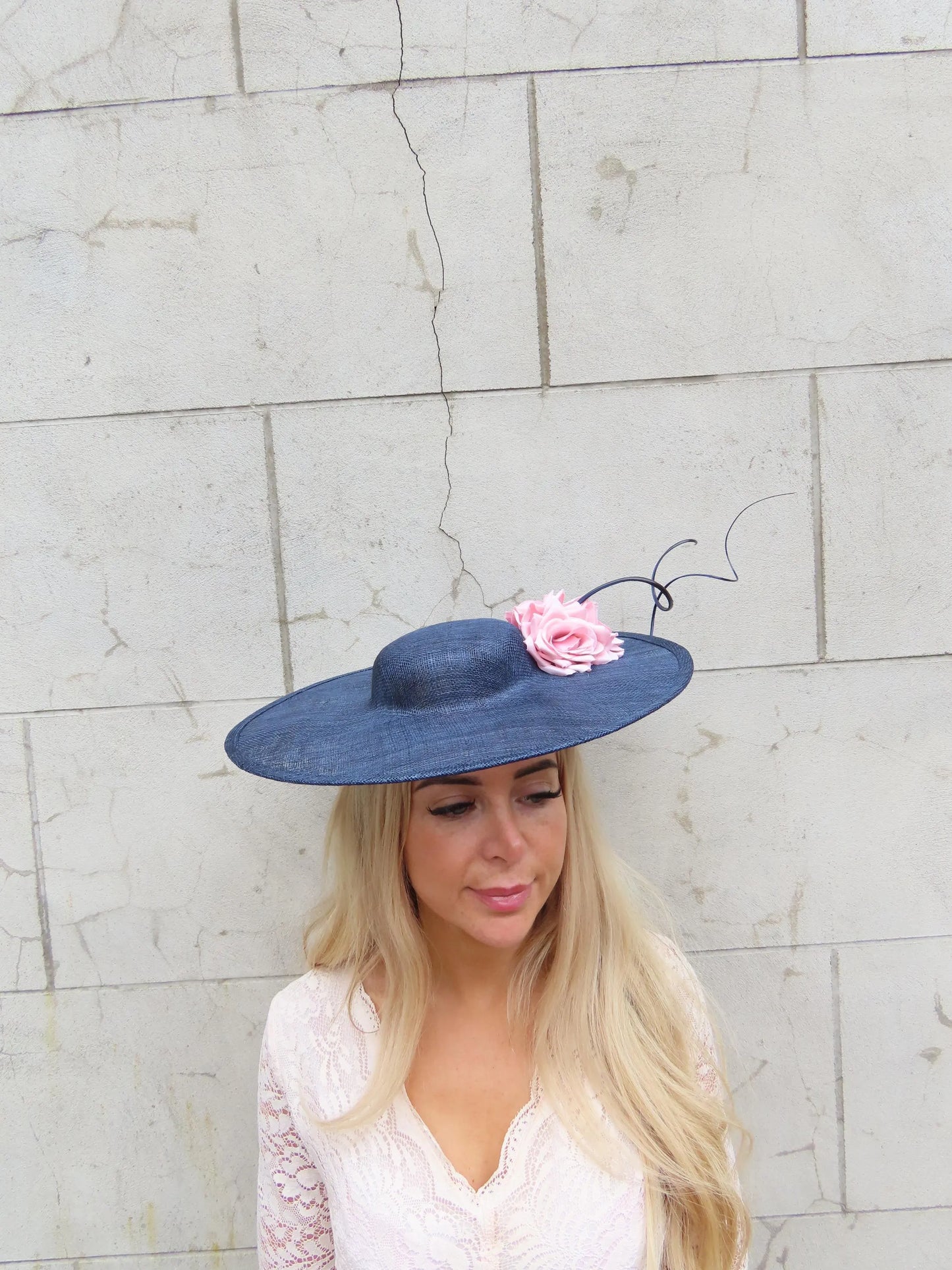 Navy and Blush Pink Floral Hatinator