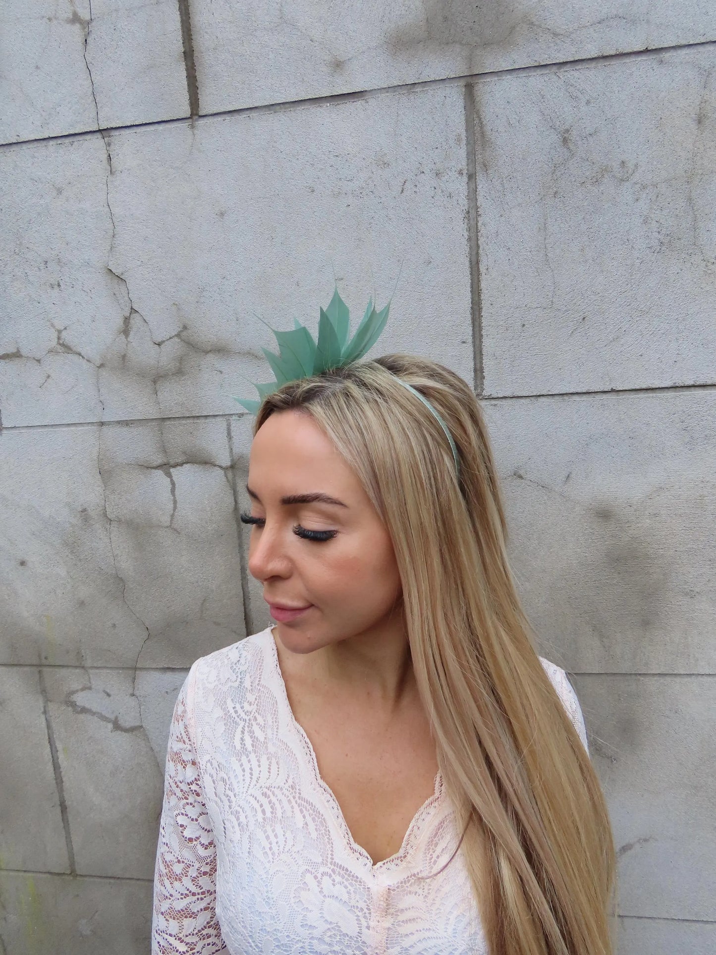 Sage Feather Headband
