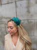 Bottle Teal Green Feather Fascinator Headpiece
