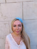 Sky Blue Feather Fascinator Headband