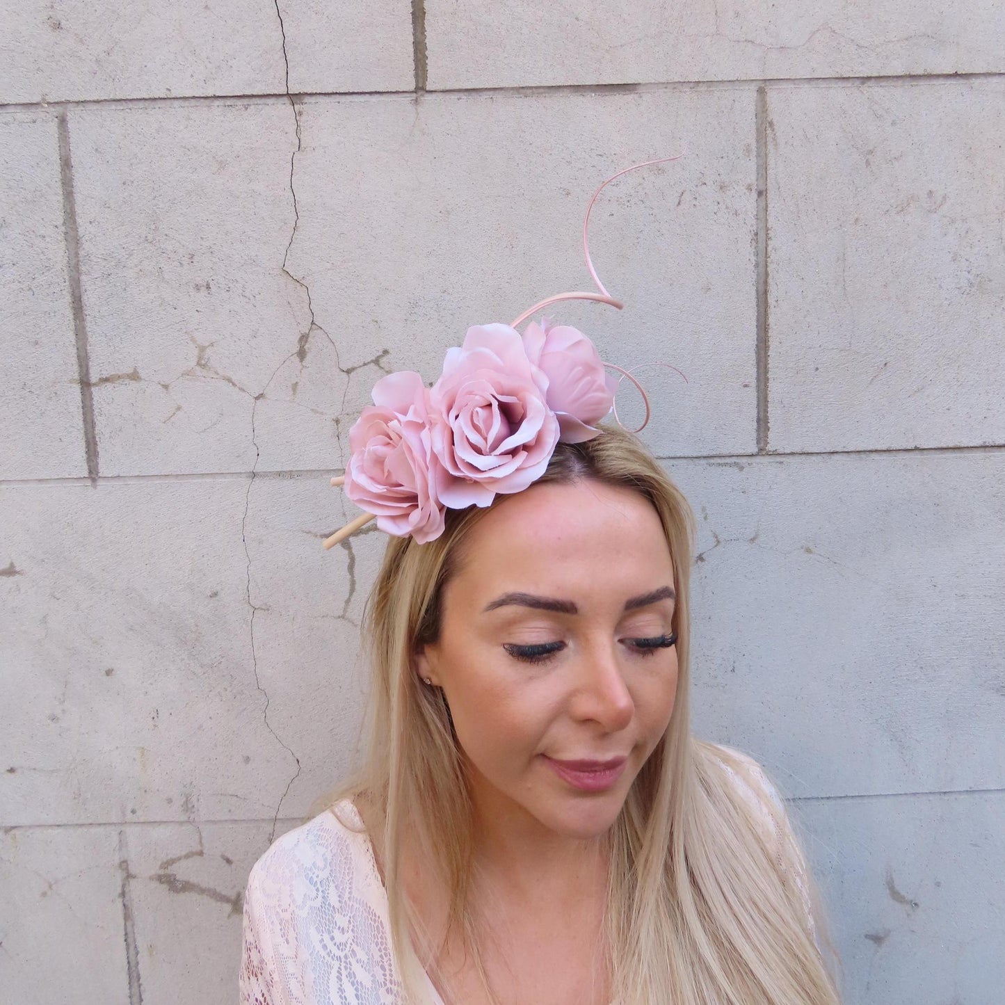 Blush Nude Flower Headpiece